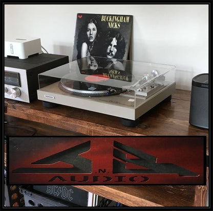 Custom Pioneer PL516 PL518 with insignia  JnB Audio Dust Cover = Made in USA =