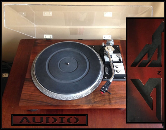Custom Pioneer PL516 PL518 with insignia  JnB Audio Dust Cover = Made in USA =